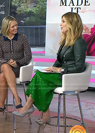 Jill's grey embellished pumps on Today