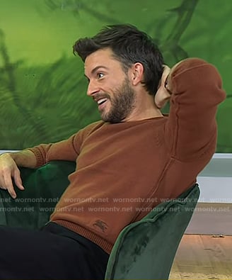 Jonathan Bailey's brown sweater on Today