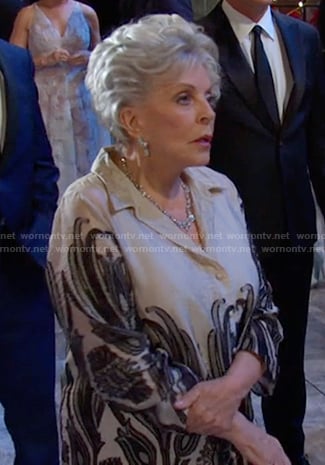 Julie's smbroidered shirt on Days of our Lives