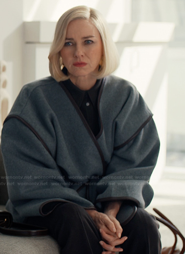 Liberty's gray piping trim jacket on Alls Fair
