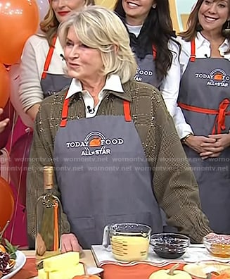 Martha Stewart's brown plaid jacket on Today