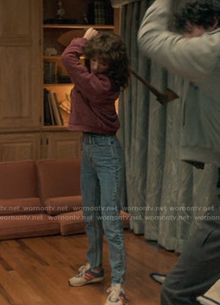 Nancy's striped sneakers on Stranger Things