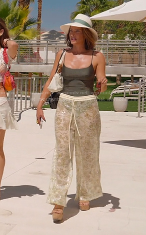 Polly's sequin wide leg pants on Selling the OC
