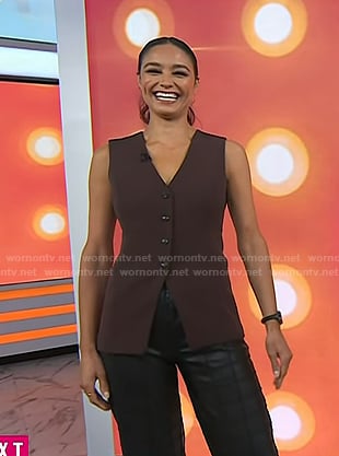 Rachel Smith's brown vest on Today