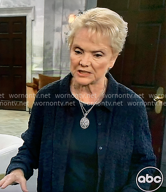 Ronnie's green textured shirt on General Hospital