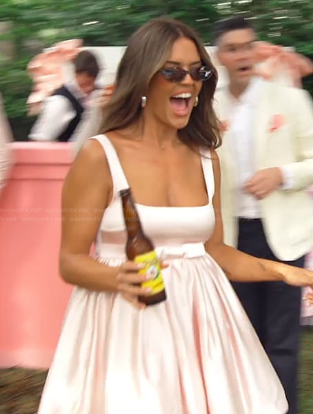 Sally's pink mini dress on Southern Charm
