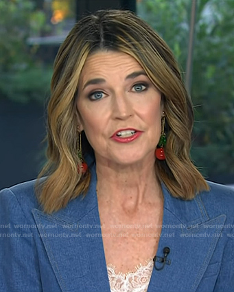 Savannah's cherry drop earrings on Today