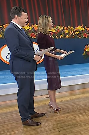 Savannah's metallic heel pumps on Today