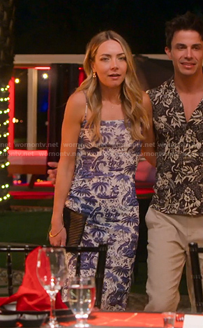 Tiffany's blue and white print dress on Selling the OC