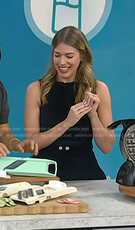 Abbey Stone's navy peplum top on Today