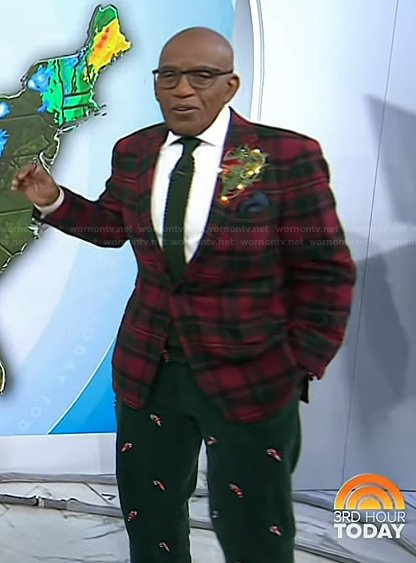 Al Roker's green candy cane pants on Today