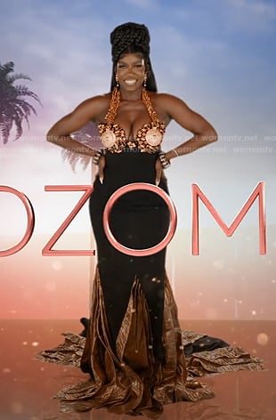 Bozoma's cut scene dress on The Real Housewives of Beverly Hills