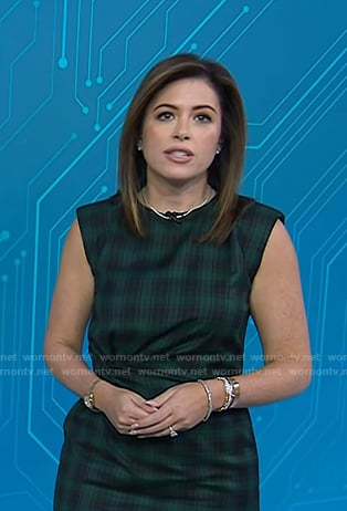 Chloe's green plaid dress on Today