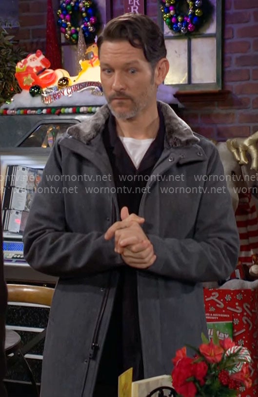 Daniel's grey coat on The Young and the Restless