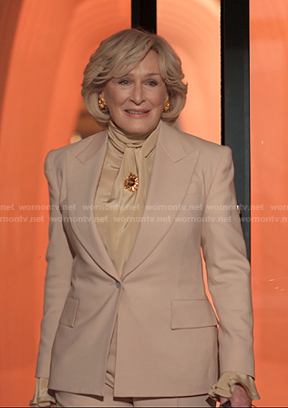 Dina's beige blazer on Alls Fair