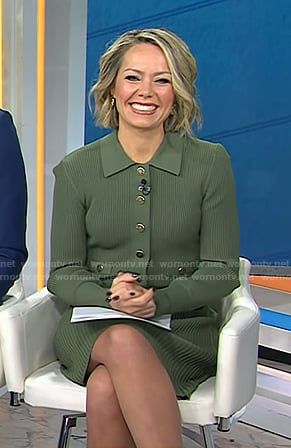 Dylan's green knit polo dress on Today