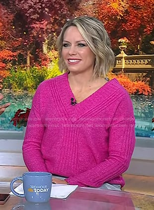 Dylan's pink v-neck sweater on Today