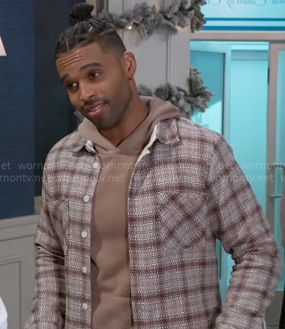 Izaiah's plaid overshirt on Beyond the Gates