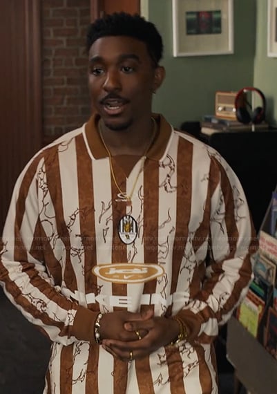 Jazz's striped long sleeve shirt on Bel-Air