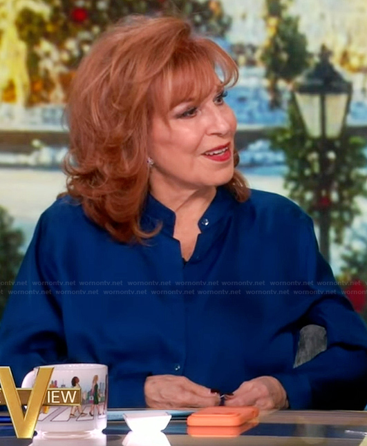 Joy's blue button down shirt on The View