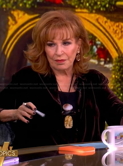 Joy's velvet shirt on The View