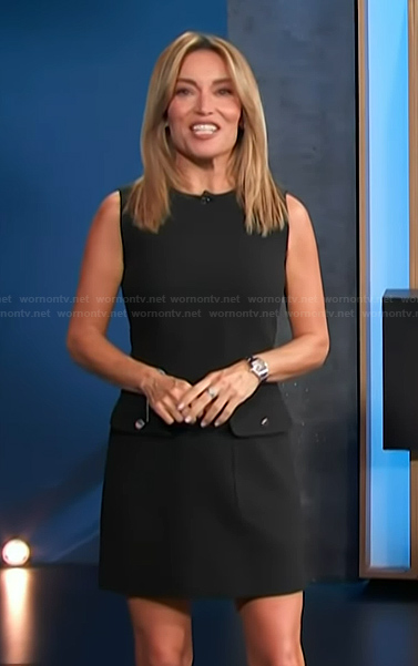Kit's black mini dress on Access Hollywood