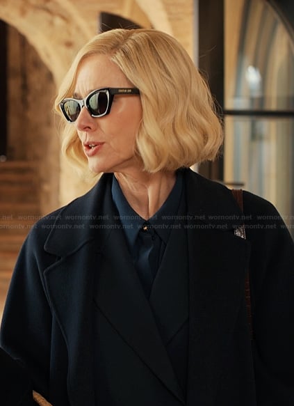 Liberty's black sunglasses on Alls Fair