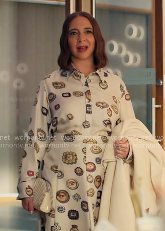 Molly's eye print shirt and skirt set on Loot