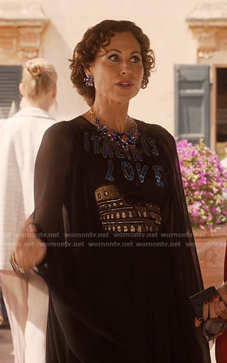 Princess Jane's Italia is Love dress on Emily in Paris