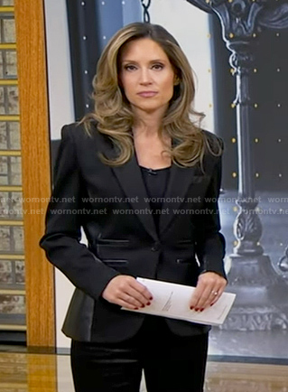 Rhiannon's black blazer on Good Morning America