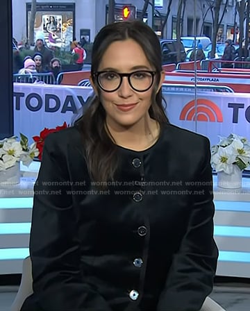 Savannah's black velvet jacket on Today