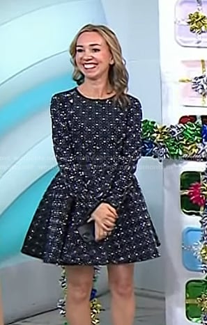Shannon's black embellished mini dress on Today