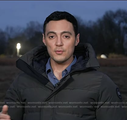 Steven Romo's grey down jacket on Today