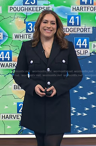 Violeta's black blazer dress on NBC News Daily