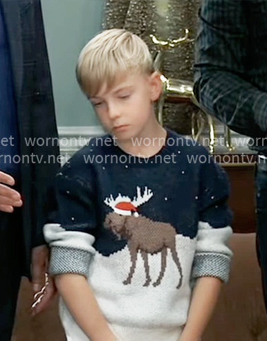 Wiley's Christmas sweater on General Hospital