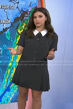 Angie Lassman's grey pleatd mini dress on Today