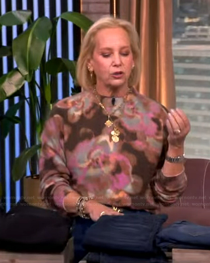 Caren Lettiere's floral print top on The View