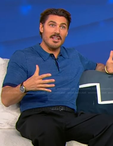 Chris Appleton's blue polo on Tamron Hall Show