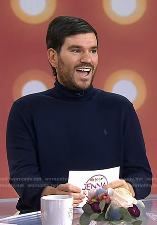 Danny Murphy's navy turtleneck sweater on Today