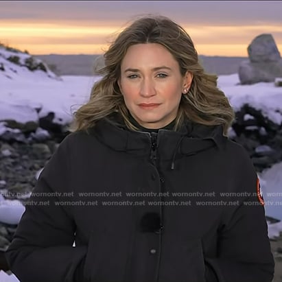 Ellison's black hooded jacket on NBC News Daily