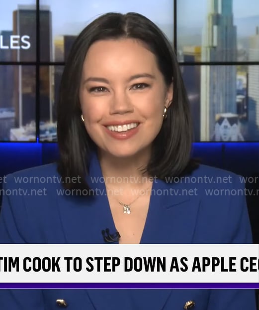 Jo Ling Kent's blue blazer on CBS Mornings