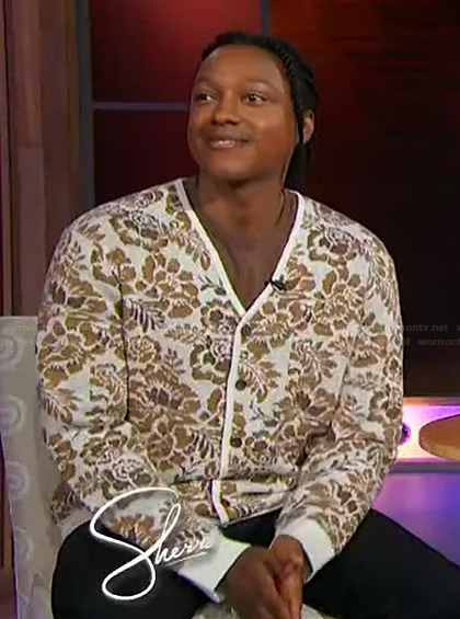 Josh Johnson's floral print cardigan on Sherri
