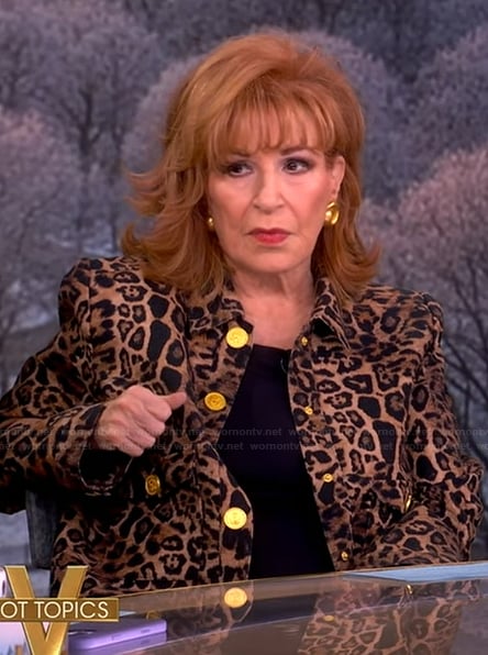 Joy's leopard print jacket on The View