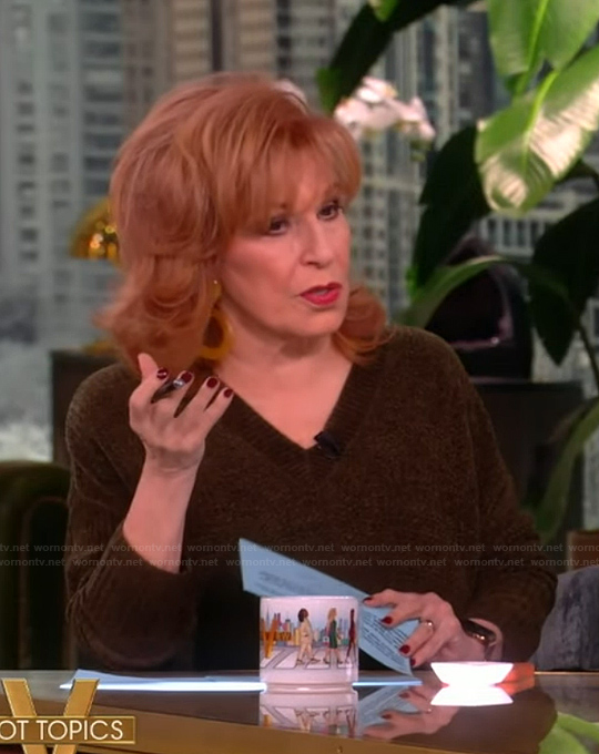 Joy's v-neck sweater on The View