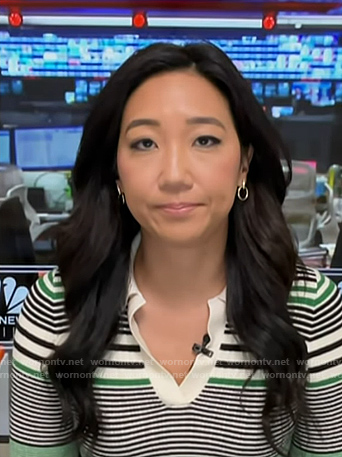 Kathy Park's striped polo sweater on Today