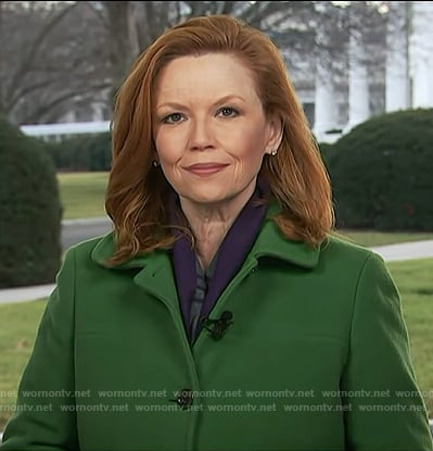 Kelly O’Donnell's green coat on Today