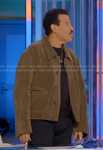 Lionel's brown textured jacket on American Idol