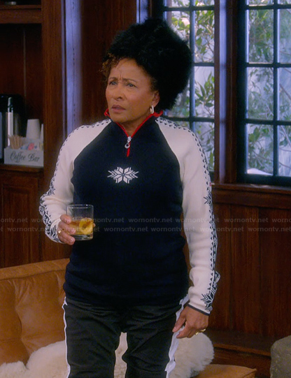 Lucretia's long sleeve sweater on The Upshaws