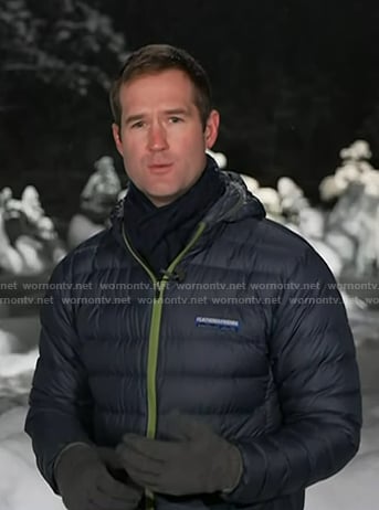 Morgan's grey puffer jacket on Today