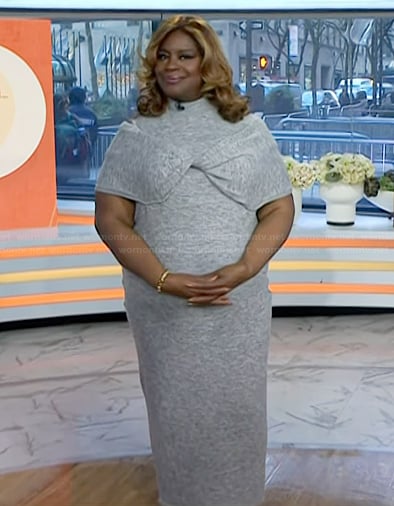 Retta's gray sweater dress on Today
